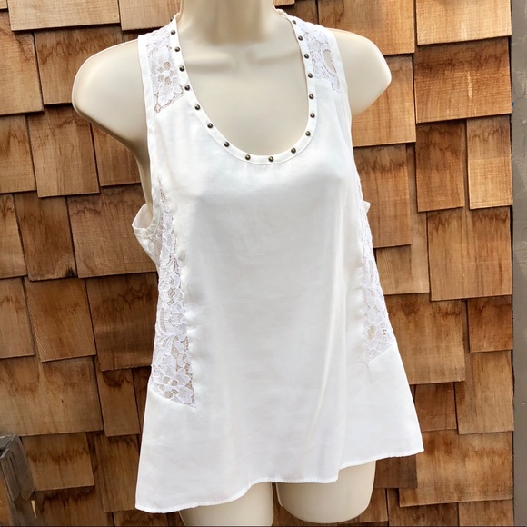 NWOT Lace\Stud Detail Tank 🖤 - Picture 1 of 8